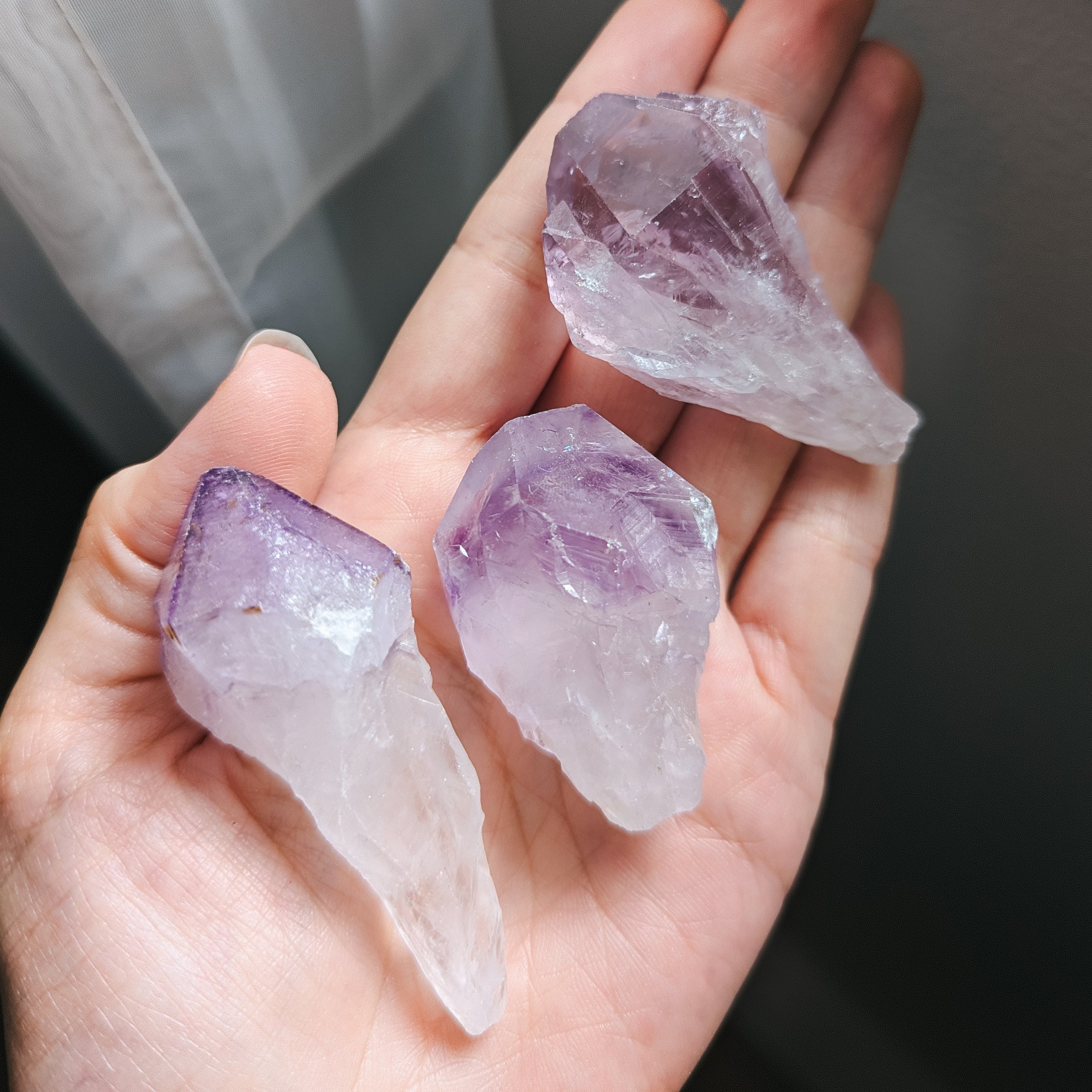 RAW AMETHYST CRYSTAL POINTS