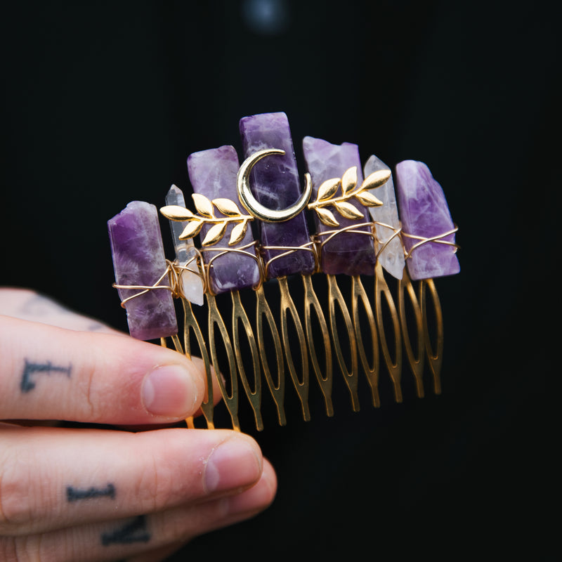 AGATE MOUSSE - PEIGNE À CHEVEUX🌙🌿