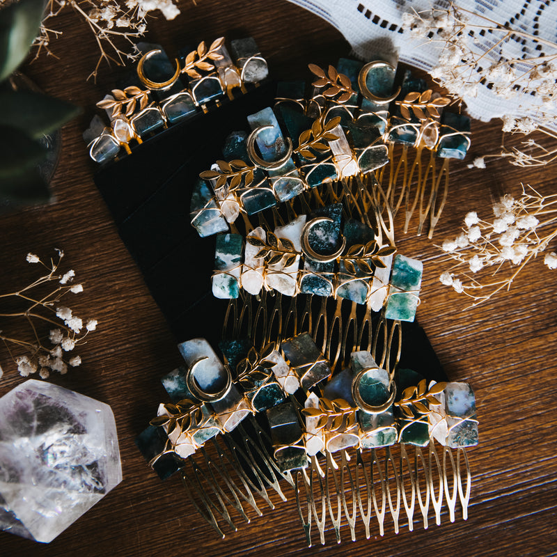 AGATE MOUSSE - PEIGNE À CHEVEUX🌙🌿