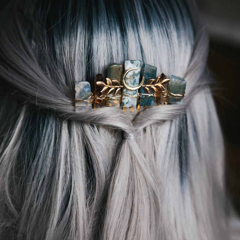 AGATE MOUSSE - PEIGNE À CHEVEUX🌙🌿