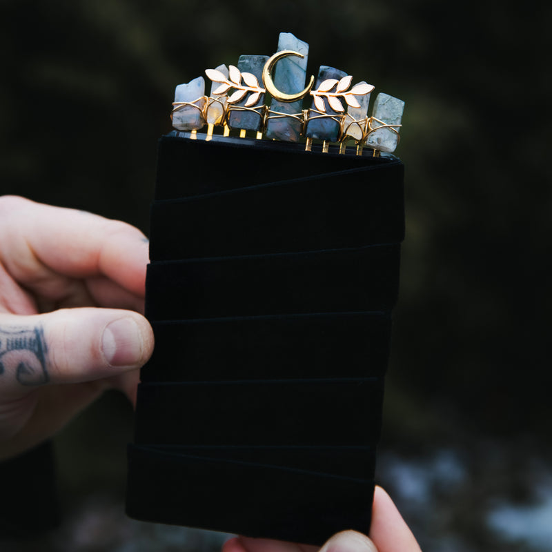 AGATE MOUSSE - PEIGNE À CHEVEUX🌙🌿