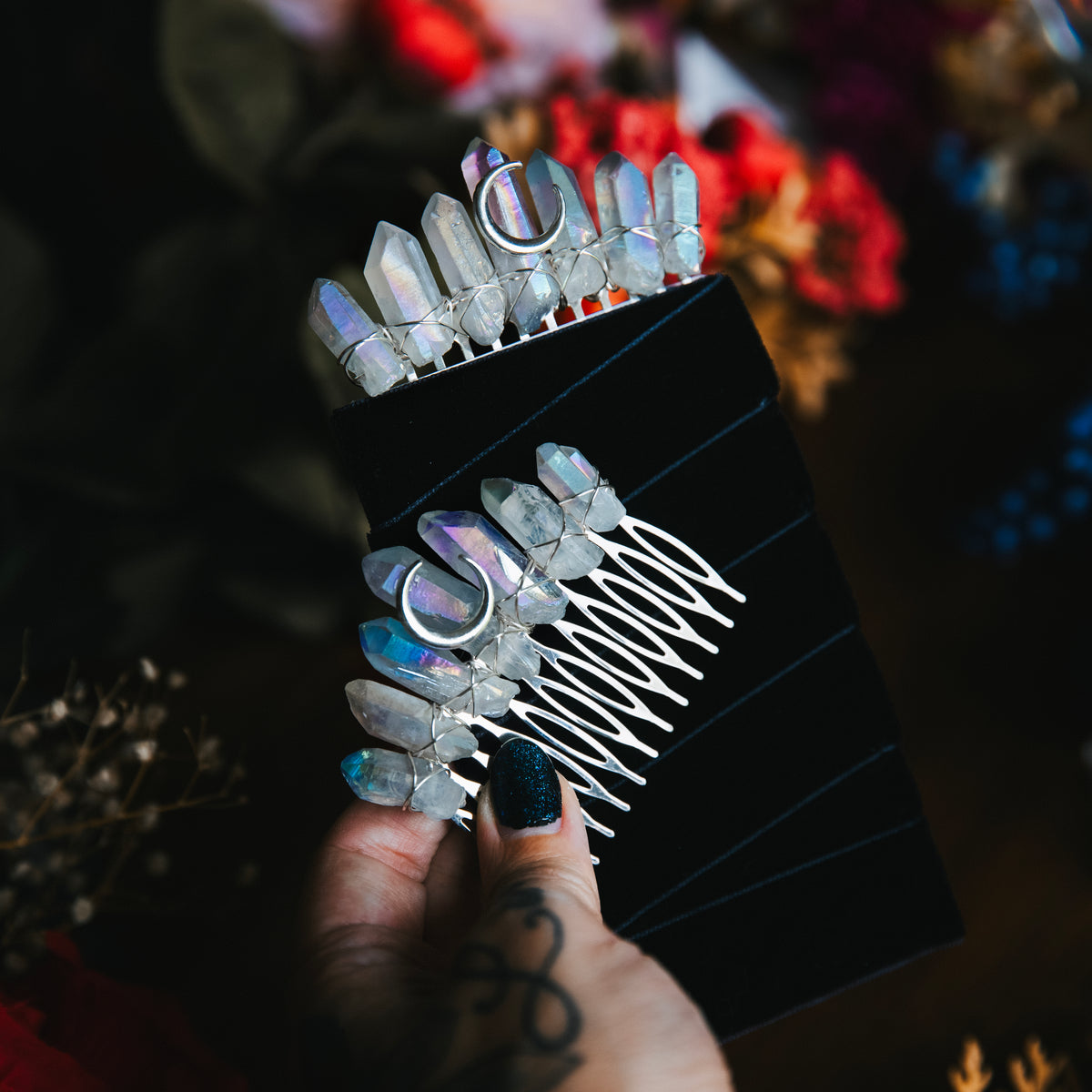 AURA QUARTZ - BOUTONNIERE 2-IN-1