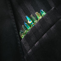EMERALD AURA QUARTZ - BOUTONNIERE 2-IN-1