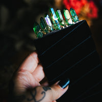 EMERALD AURA QUARTZ - BOUTONNIERE 2-IN-1