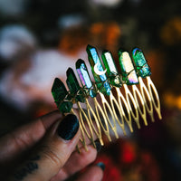 EMERALD AURA QUARTZ - BOUTONNIERE 2-IN-1