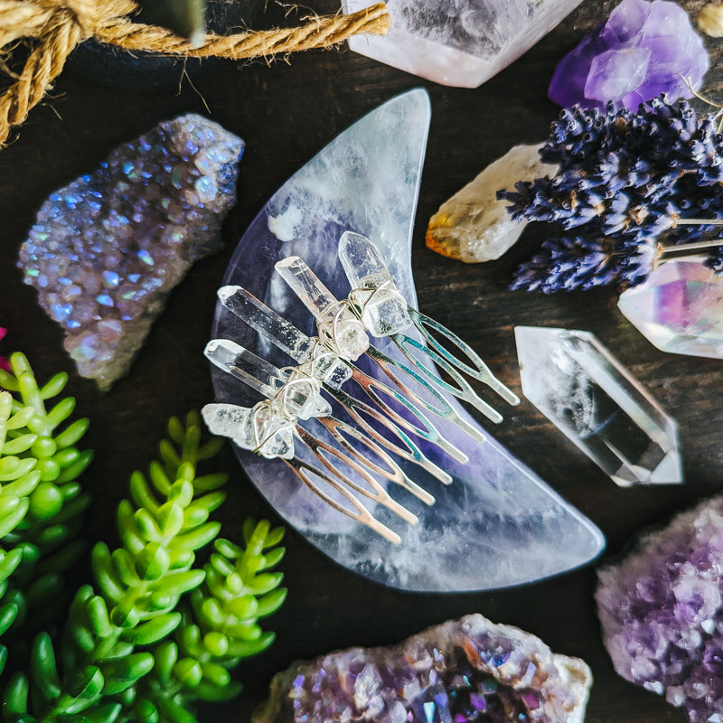 PEIGNE EN QUARTZ POLONAIS