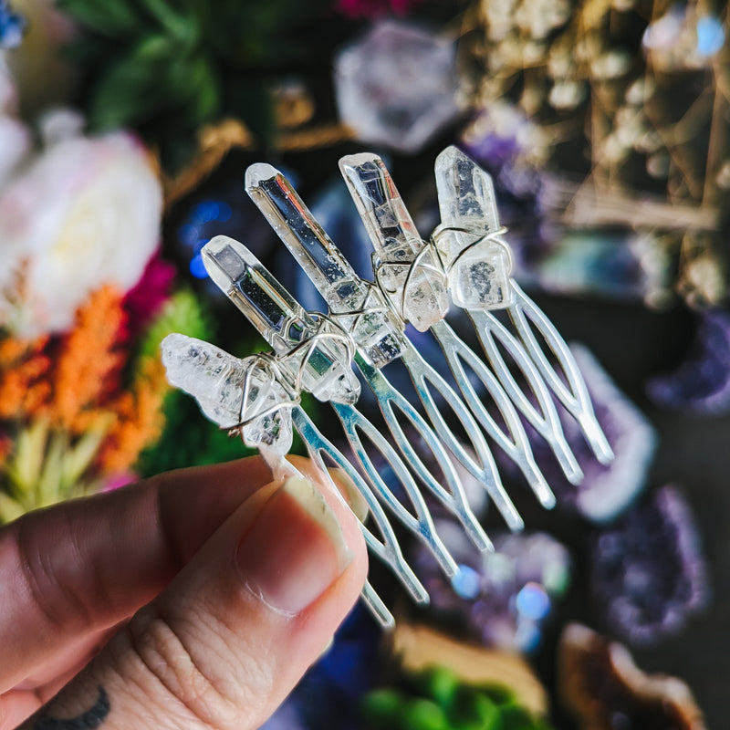 PEIGNE EN QUARTZ POLONAIS