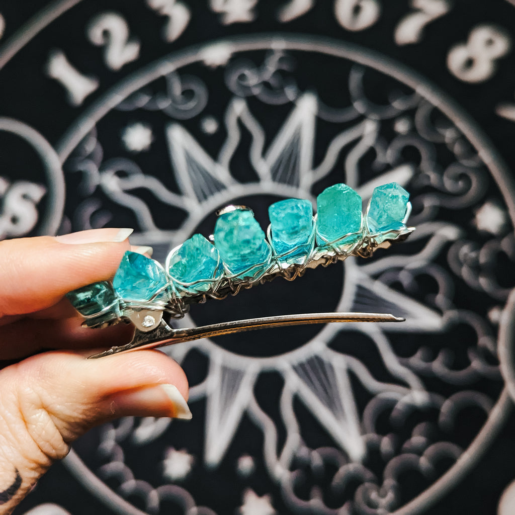 TEAL HAIR CLIP