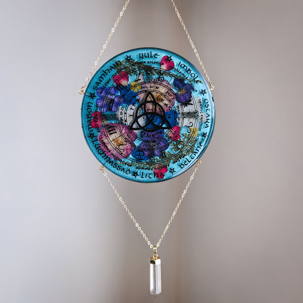 CELTIC WHEEL -  PASTEL FLOWERS