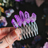 PEIGNE[S] VIOLET BRILLANT