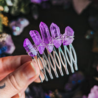 PEIGNE[S] VIOLET BRILLANT