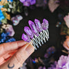 PEIGNE[S] VIOLET BRILLANT