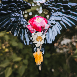 FLYING RAVEN - WARM FLOWERS