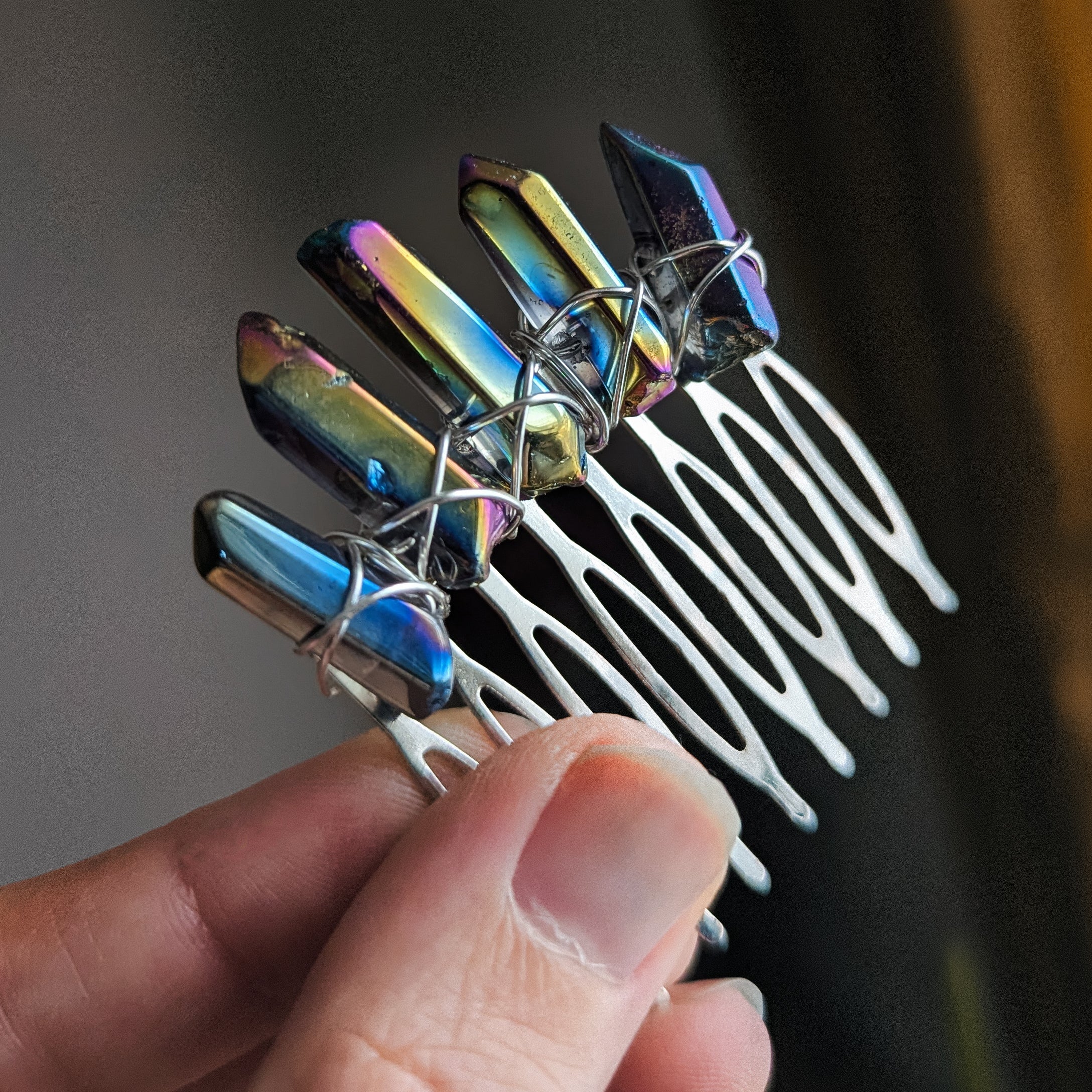 SILVER RAINBOW COMB