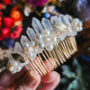 FLOWER PEARLS - HAIRCOMB