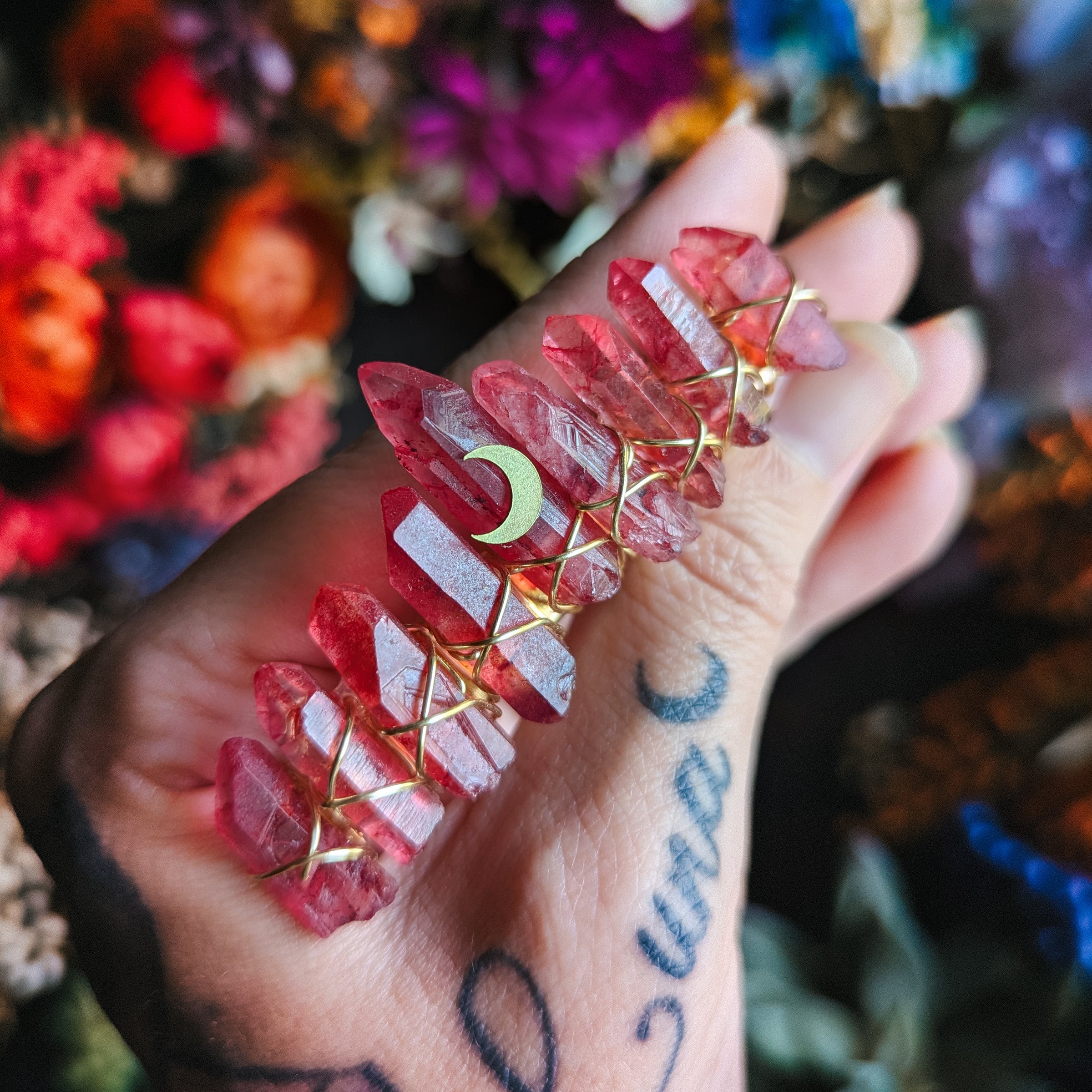 RED QUARTZ HAIR CLIP[G]🌙