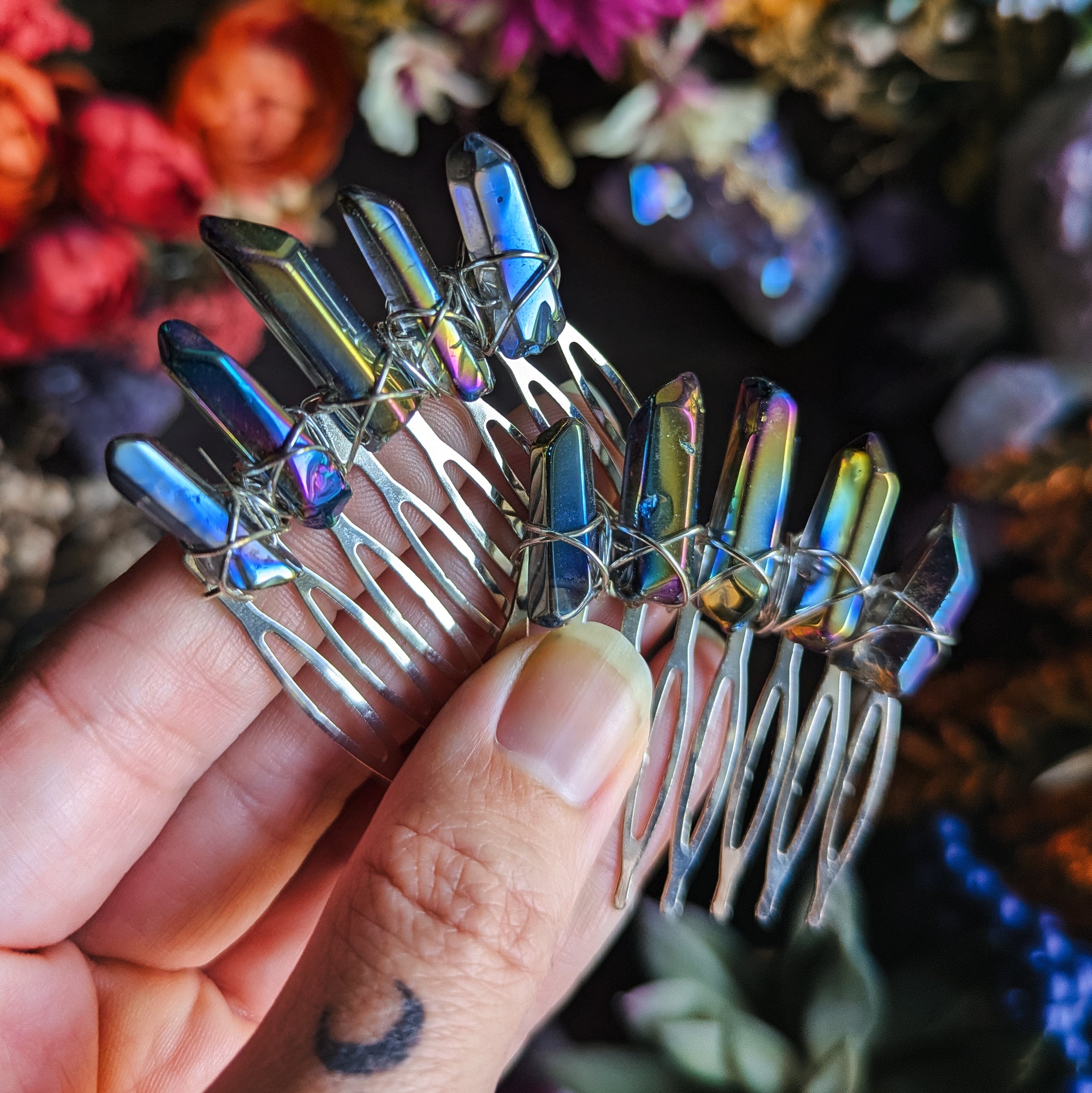 SILVER RAINBOW COMB
