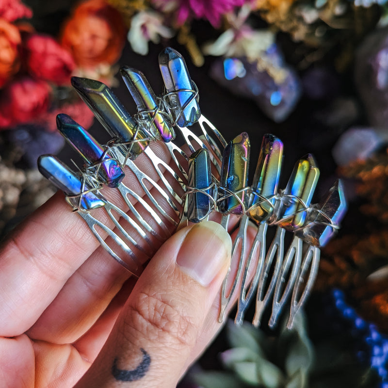 SILVER RAINBOW COMB