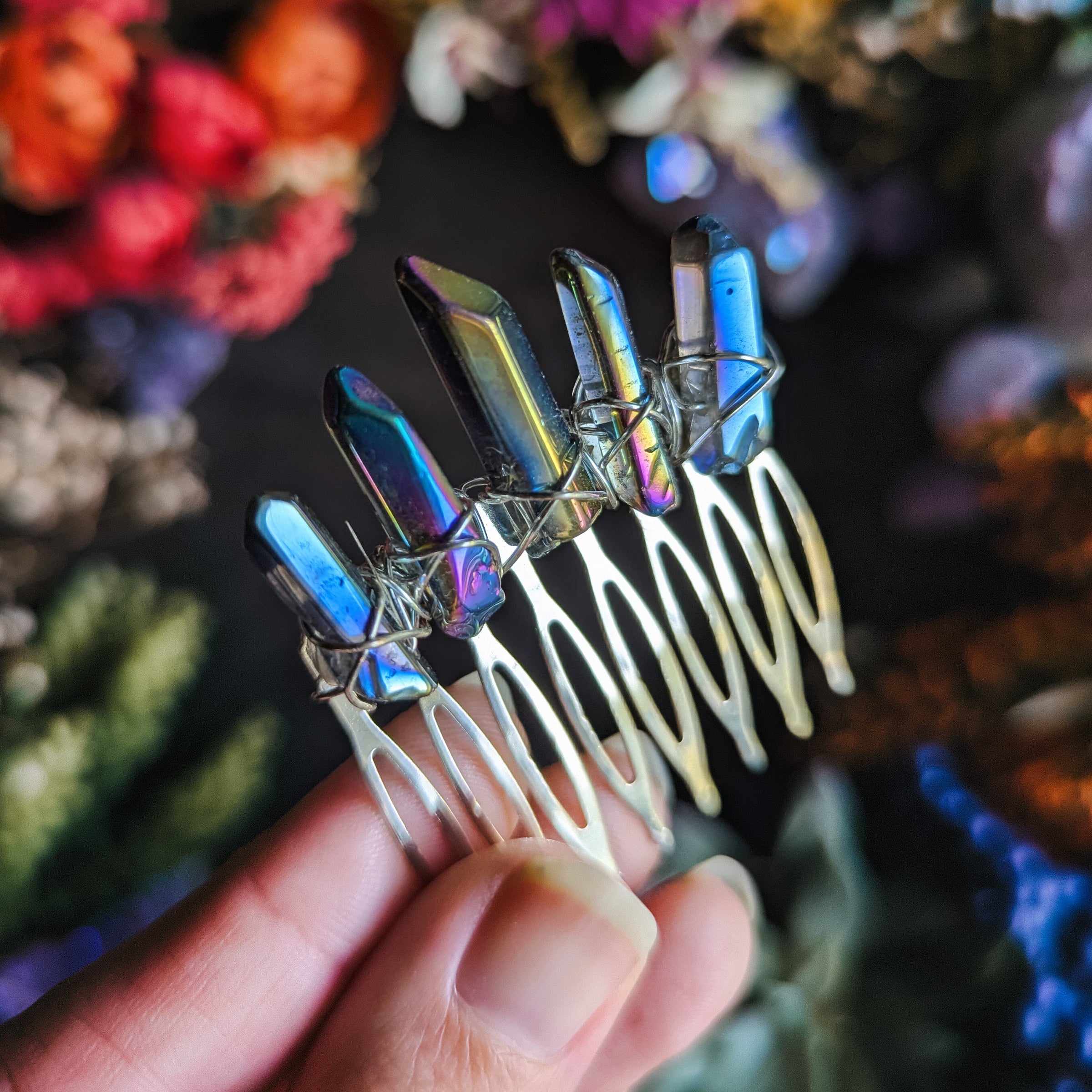 SILVER RAINBOW COMB