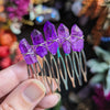 PEIGNE[S] VIOLET BRILLANT
