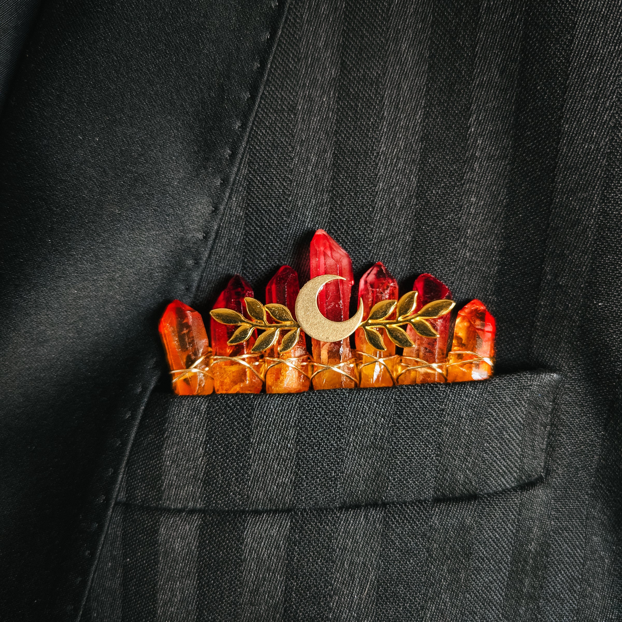 FIRE QUARTZ - BOUTONNIERE 2-IN-1