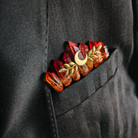 FIRE QUARTZ - BOUTONNIERE 2-IN-1