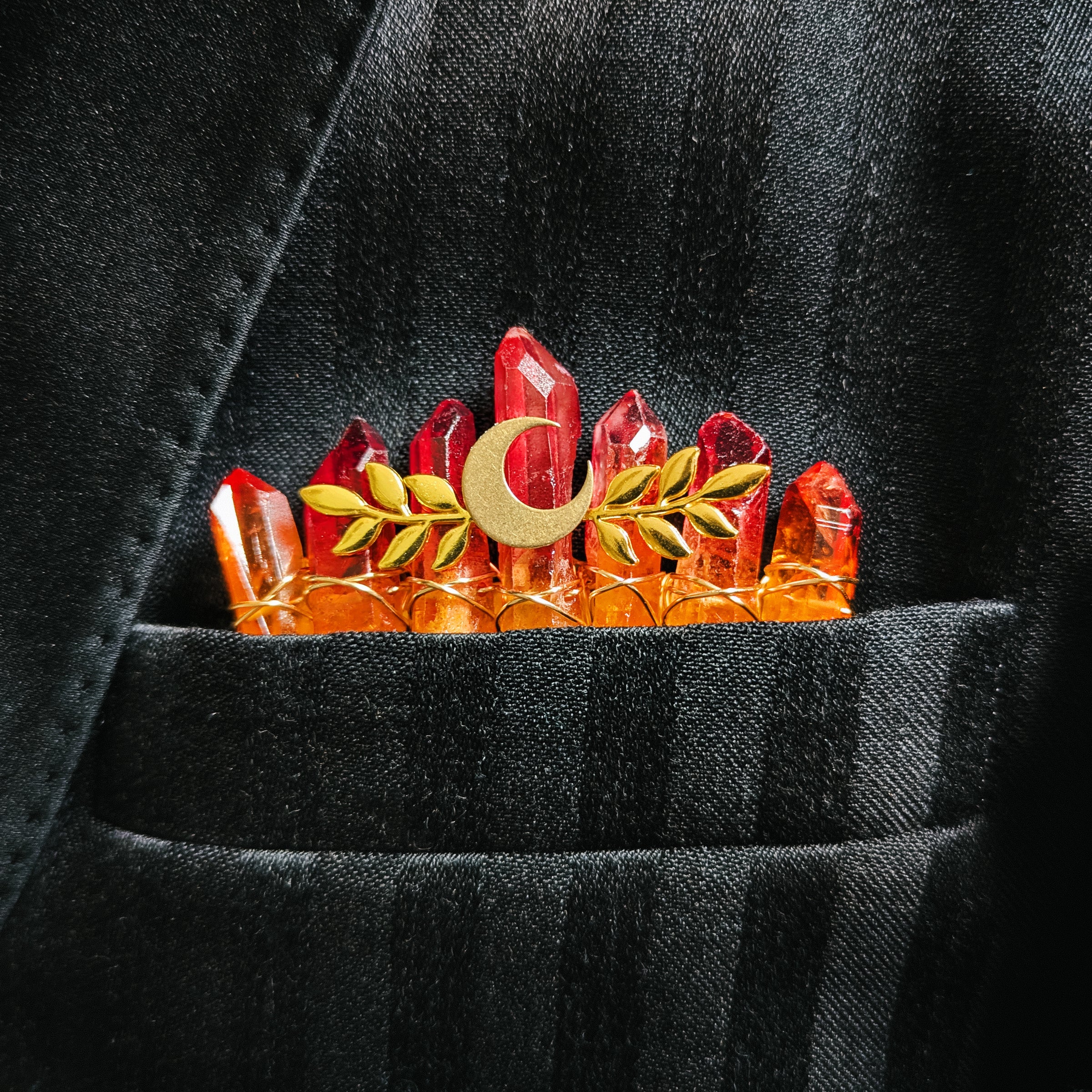 FIRE QUARTZ - BOUTONNIERE 2-IN-1
