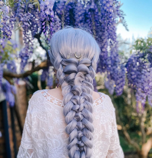 CLEAR QUARTZ HAIRCOMB
