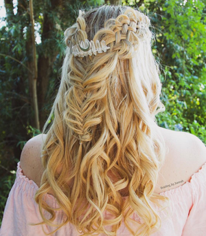 CLEAR QUARTZ HAIRCOMB