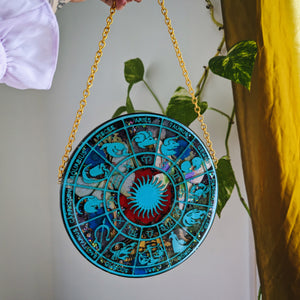 HUGE ZODIAC WHEEL - BLUE