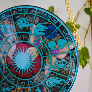 HUGE ZODIAC WHEEL - BLUE