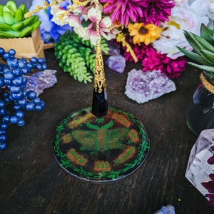 PENDULUM BOARD - GREEN MOTH